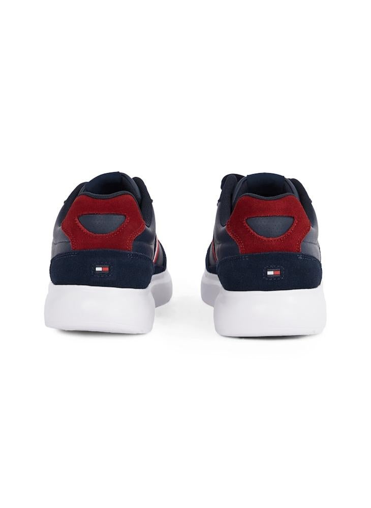TOMMY HILFIGER Lace Up Low Top Leather Sneakers  - Image 3