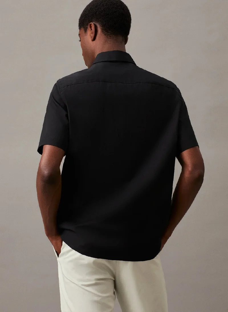 CALVIN KLEIN Poplin Short Sleeve Shirt