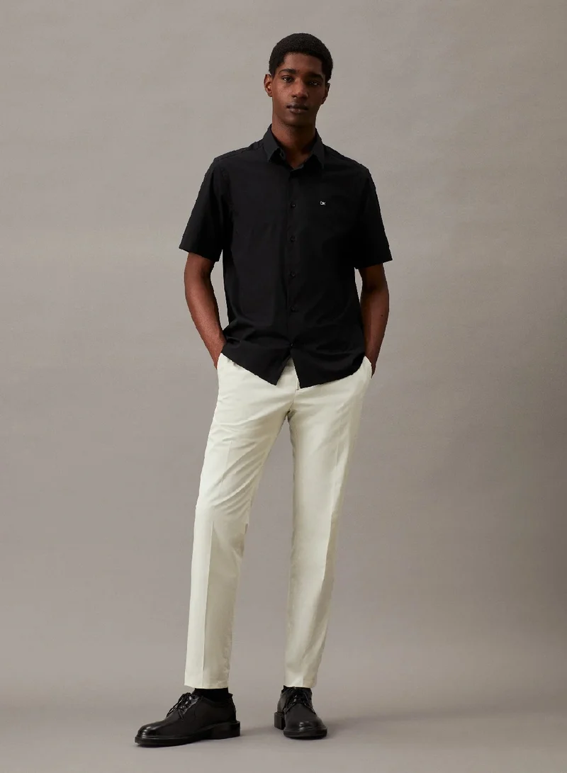 CALVIN KLEIN Poplin Short Sleeve Shirt