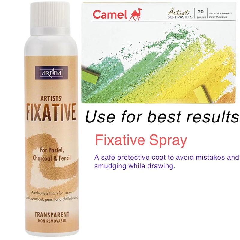 Camlin 20 Shades Artist Soft Pastels With Cutter|Multicolor - Image 5