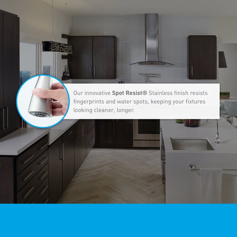 Moen 7165SRS Align One-Handle High-Arc Modern Kitchen Faucet with Side Spray, Spot Resist Stainless - Image 5