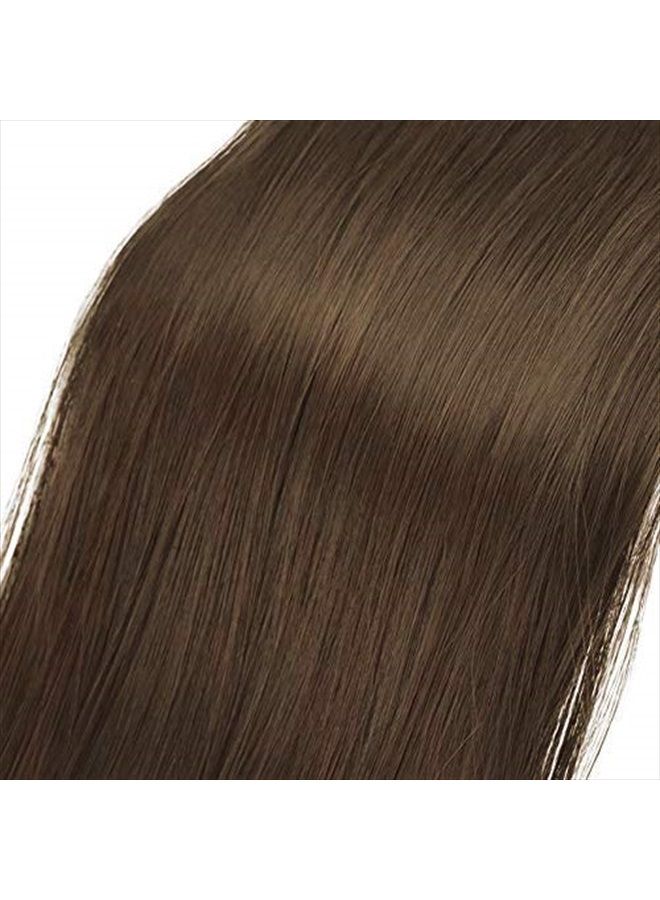 BARSDAR 24 inch Ponytail Extension Long Straight Wrap Around Clip in Synthetic Fiber Hair for Women - Golden Brown - Image 3