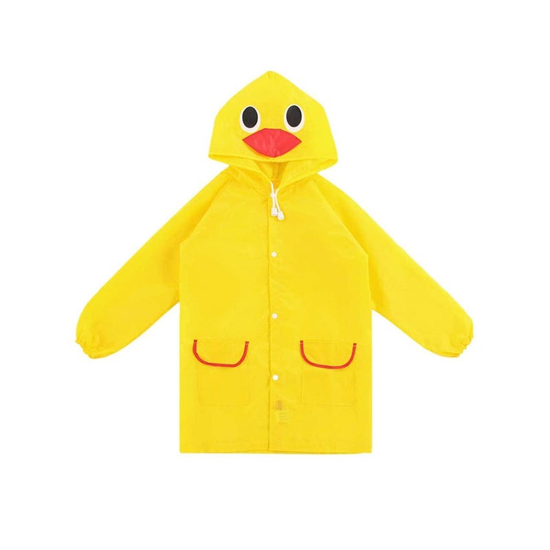 Raincoat – Yellow, EVA Poncho, Hooded, Waterproof, for Adults, Emergency Use