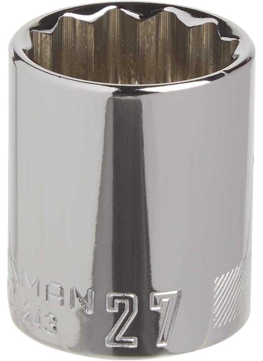 CRAFTSMAN CRAFTSMAN Shallow Socket Metric 12Inch Drive 27mm 12Point CMMT44243  - Image 1