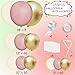 MEBAY Pink White Gold Balloons Arch Kit 155Pcs Dusty Pink Matte White Metallic Gold Balloon Garland for Birthday Bridal Baby Shower Wedding Confession Proposal Party Decorations - Image 4