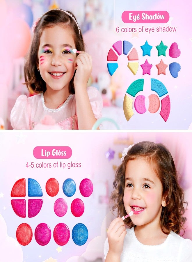 Cleboen 12 Pack Kids Makeup Blind Ball Party Favors - Surprise Cosmetic Blind Balls with Lip Gloss, Eyeshadow & Sponge Blusher (3 Styles, 2 with Mirrors), Party Favors Supplies Gifts for Girls - Image 4