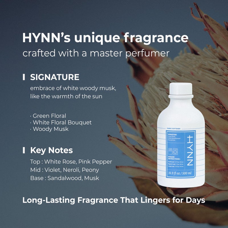 Concentrated Liquid Fabric Softener, Hypoallergenic & Gentle on Skin, Korean Scent Experience, Signature White Woody Musk Scent, Long-Lasting Fragrance, Static Reducer & Wrinkle Minimizer, 16.9 fl oz - Image 3