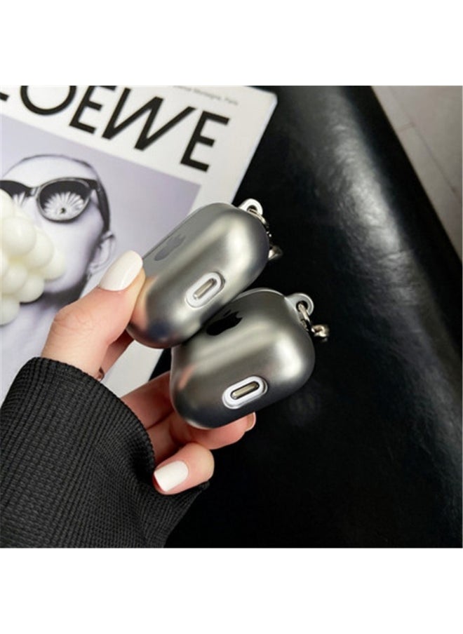 Generic - Fashion Creative Plating Matte Finish Protective Case Cover for Apple AirPods Pro for Men Women - Image 1