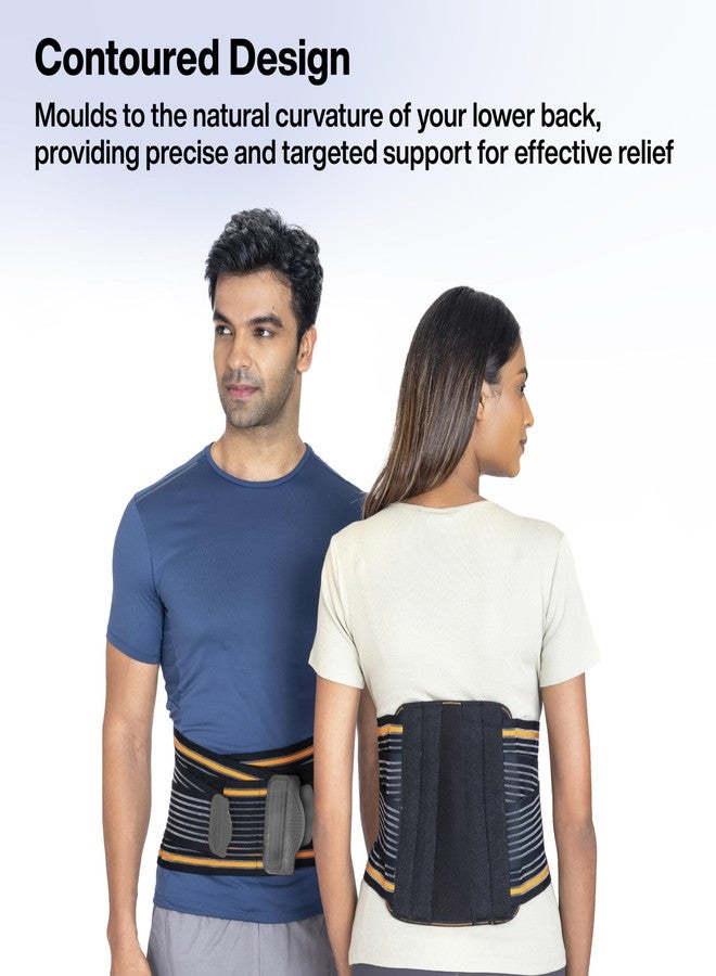 فوفيرا حزام دعم أسفل الظهر من FOVERA، حزام دعم الظهر LS لآلام الظهر، عرق النسا، الانزلاق الغضروفي، الجنف مع أحزمة قابلة للتعديل للرجال والنساء (المقاس - صغير، وحدة واحدة) - Image 3