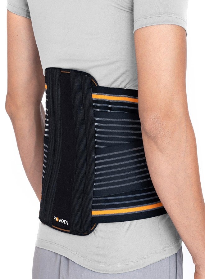 فوفيرا حزام دعم أسفل الظهر من FOVERA، حزام دعم الظهر LS لآلام الظهر، عرق النسا، الانزلاق الغضروفي، الجنف مع أحزمة قابلة للتعديل للرجال والنساء (المقاس - صغير، وحدة واحدة) - Image 1