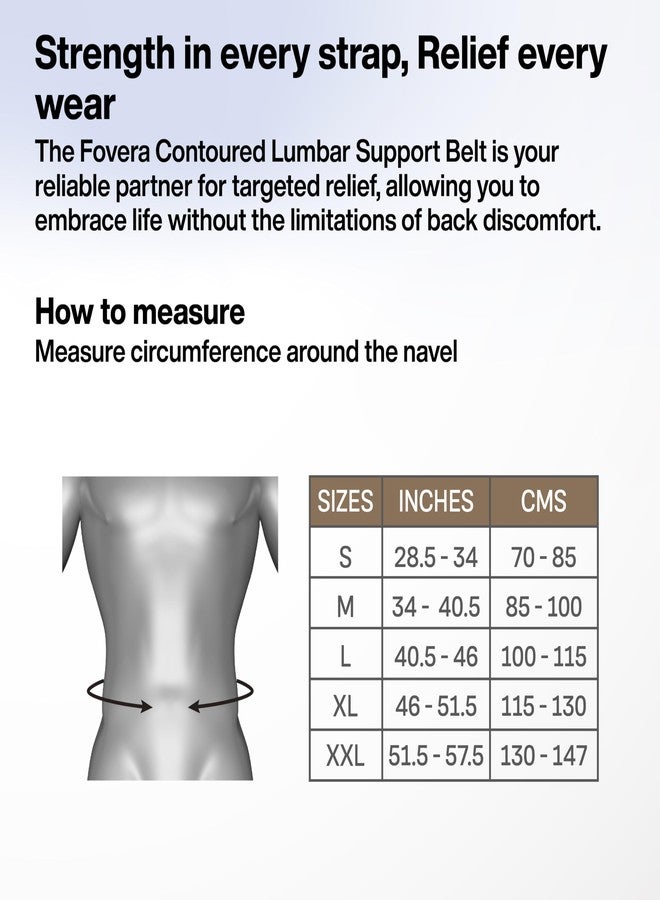 فوفيرا حزام دعم أسفل الظهر من FOVERA، حزام دعم الظهر LS لآلام الظهر، عرق النسا، الانزلاق الغضروفي، الجنف مع أحزمة قابلة للتعديل للرجال والنساء (المقاس - صغير، وحدة واحدة) - Image 4
