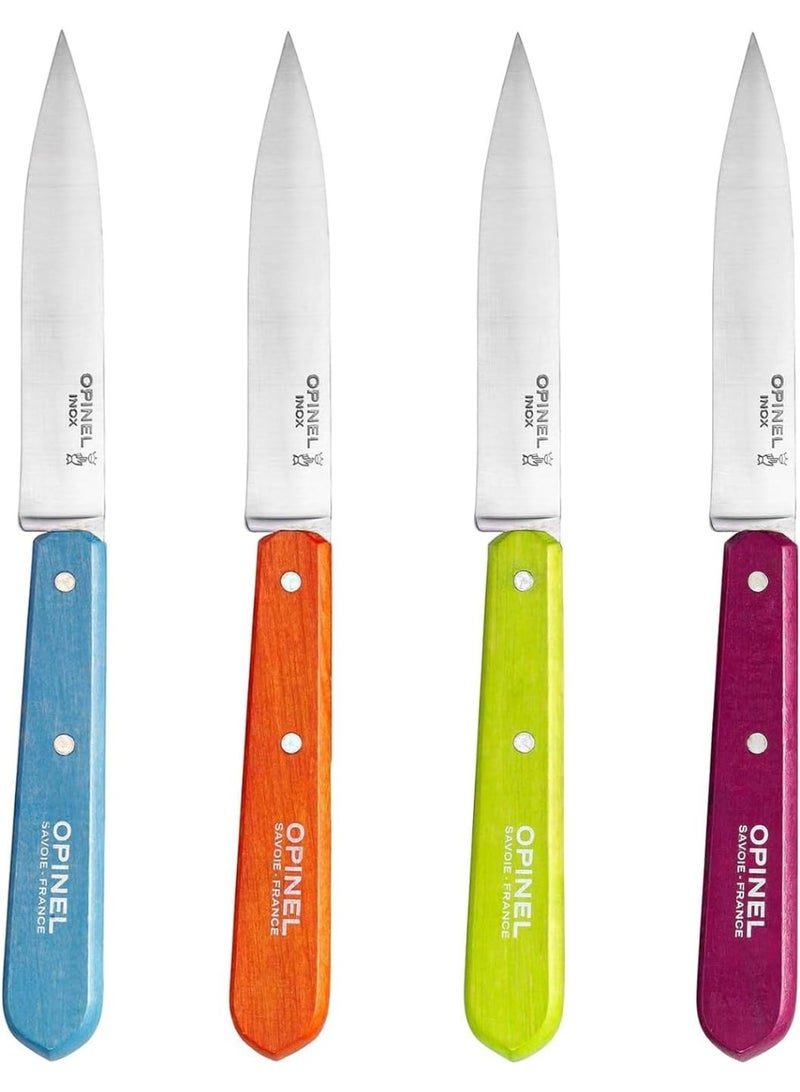 Opinel Classic Stainless Steel Paring Knife Set 4 Pcs No 112 - Image 4