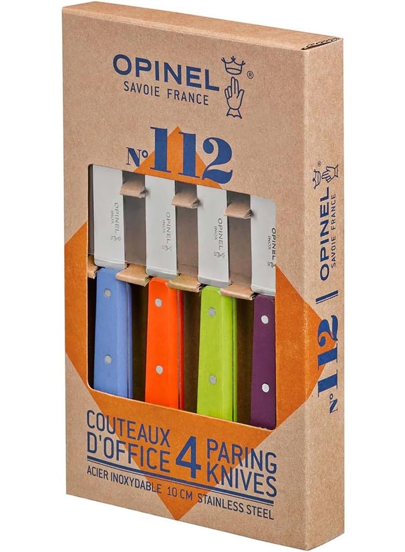 Opinel Classic Stainless Steel Paring Knife Set 4 Pcs No 112 - Image 3