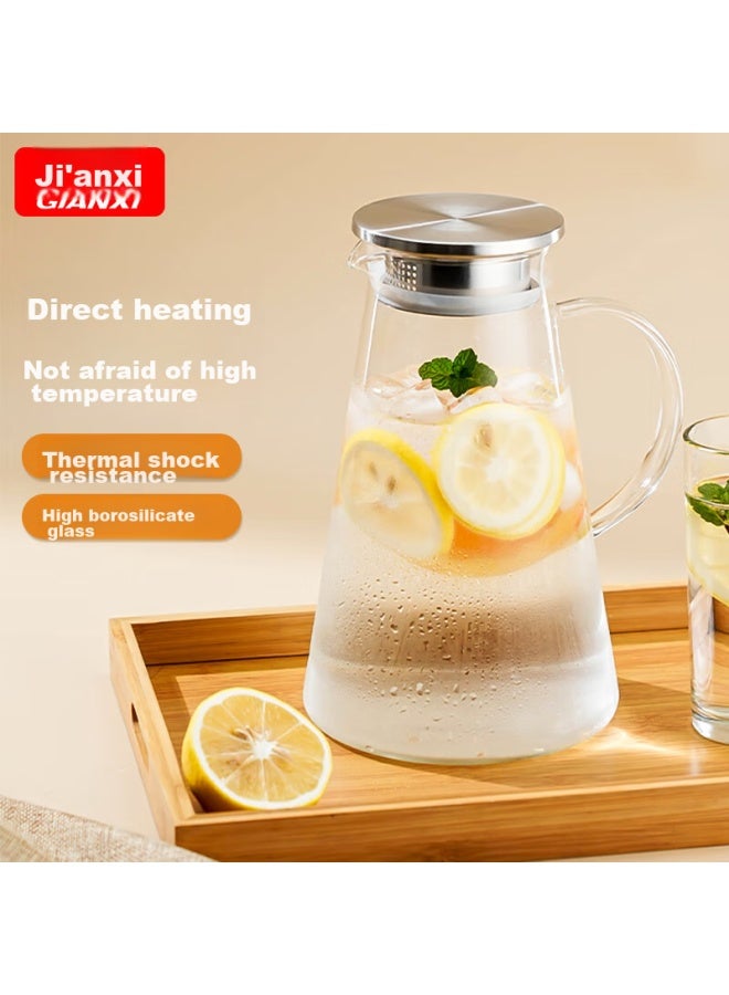 Gianxi Large Capacity Household High Borosilicate Glass Cold Water Kettle 1.8l - Image 1