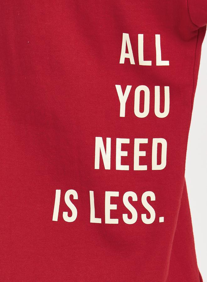 ستايلي هودي بقصة فضفاضة وطبعة كتابة - Image 5