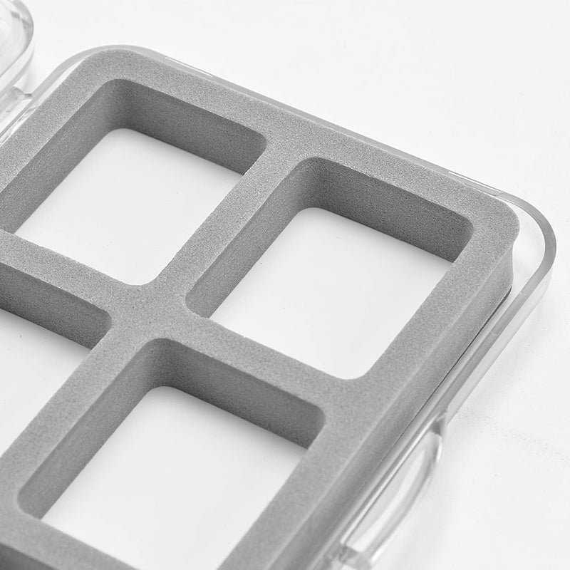 sf. Small Magnetic Fly Box Slim Floatable for Fly Fishing Super Thin Fishing Boxes Clear Multi 6 Compartments Tackle Box Small for Fly Hooks Fly Tying Beads - Image 4