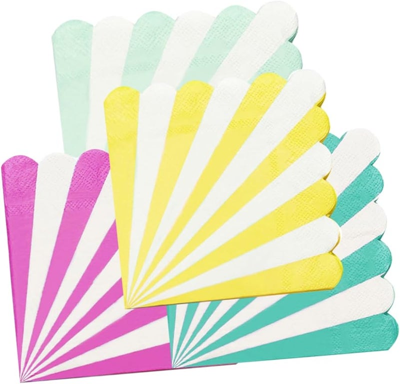 مناديل عيد ميلاد كرتونية ملونة 16 ورقة زينة طاولة حفلات يمكن التخلص منها - Image 2