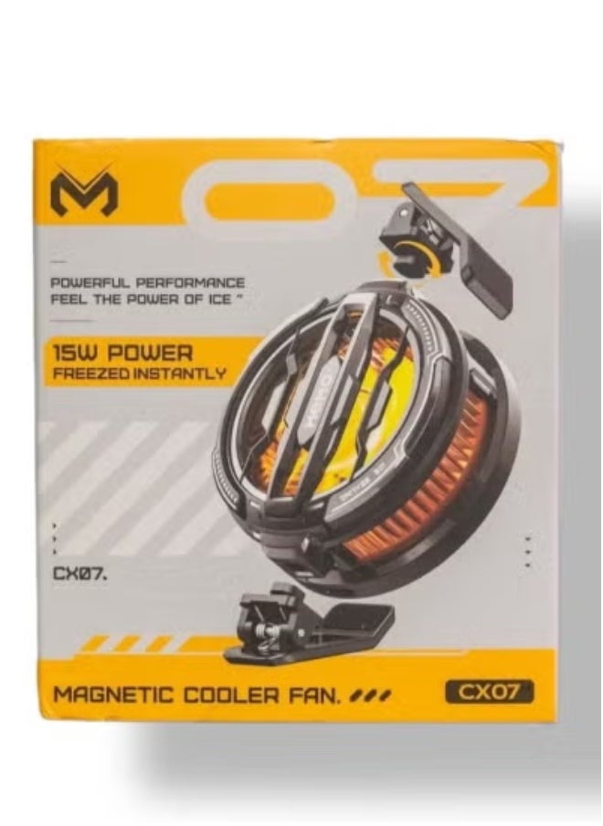 ميمو CX07 Smartphone Magnetic Cooler with 15W Fast Cooling Radiator Fan – Advanced Semiconductor Heatsink for Efficient Heat Dissipation – Universal Magnetic Phone and Tablet Cooler for Gaming, Streaming & Prolonged Use – Quiet USB-Powered Portable Mobile Fan  - Image 4