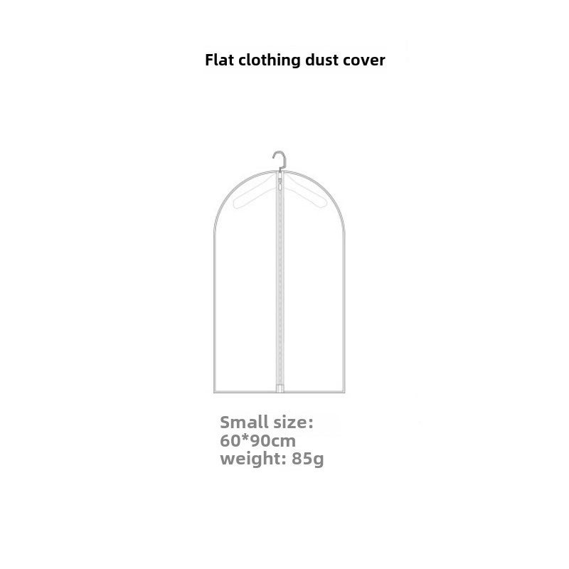 FaSoLa Clear Dustproof Garment Cover Storage Bag Flat clothing dust cover trumpet 