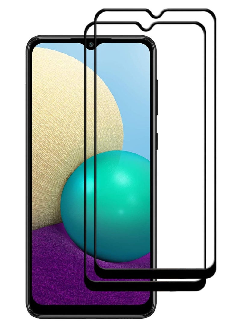 ACLIX 2 Pieces Antistatic ESD Dustproof Premium Quality High Definition Tempered Glass Screen Protector Designed For Samsung Galaxy A02 - Image 1