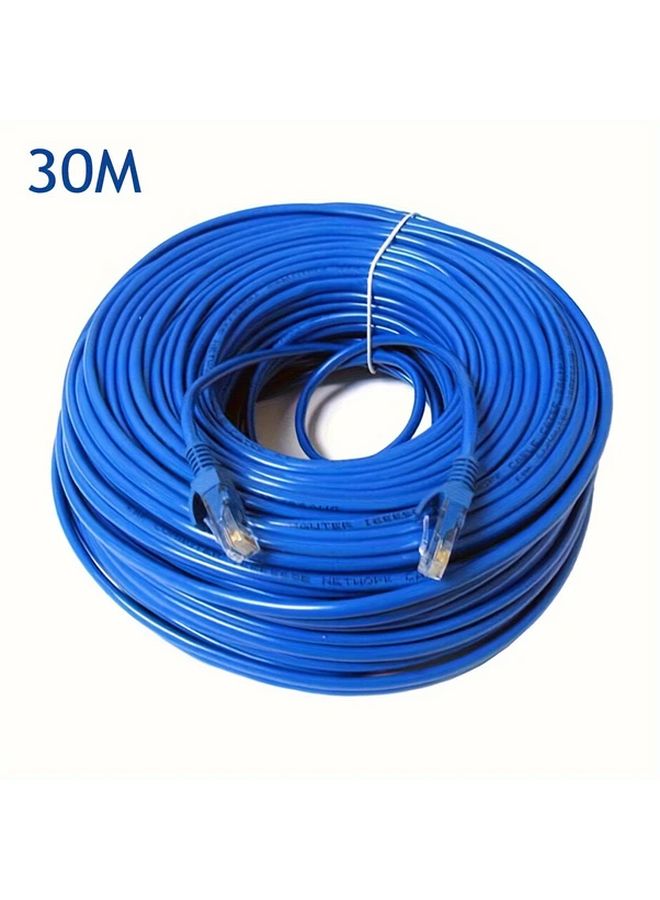 30M Cat6 Ethernet Cable Gigabit 1Gbps RJ45 Patch Cord for PC PS4 PS5 Modem Router - Image 1