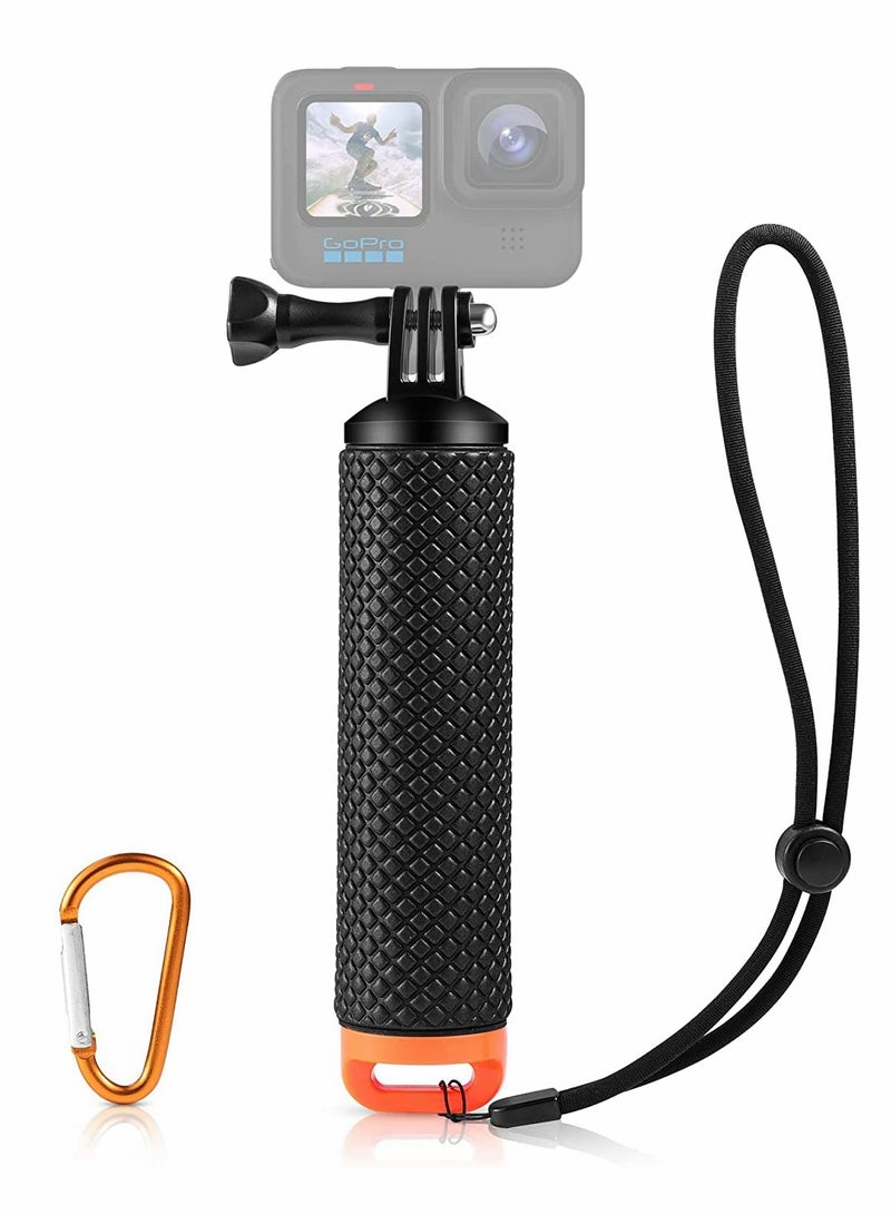 Floating Hand Grip for Hero Series Cameras Black Silver, Camera Handler and Handle Mount Accessories Kit - Image 1