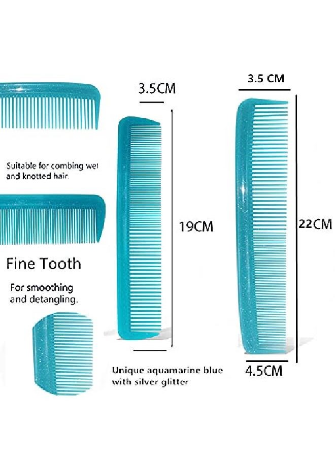 NuAngela Styling Comb Set Cutting Combs Clipper Rat Tail Hair Beard Comb Wide And Fine Tooth Hair Dressing Comb For Women Men Parting Teasing Professional Barber Comb  - Image 5