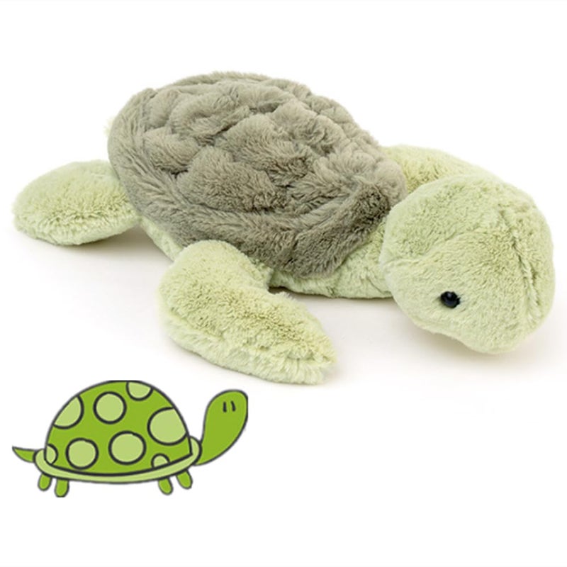 NatureMan 11 inch Weighted Plush Turtle Stuffed Animals Soft Sea Turtle Plush Toy Cute Tortoise Plushies Dolls Present for Kids BabiesToddlers - Image 3