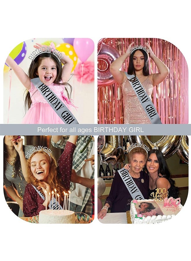 Ant تيجان عيد الميلاد للنساء، مجموعة وشاح عيد الميلاد وتاج عيد الميلاد للنساء، عصابة رأس لفتاة عيد الميلاد، تاج الأميرة من حجر الراين، زينة عيد ميلاد سعيد للفتيات، إكسسوارات شعر جميلة (فضية) - Image 5