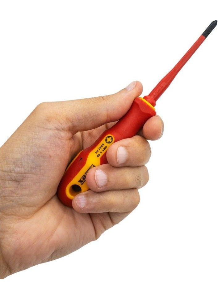 NAREX 834101 Slim Series Electrician Insulated Phillips Screwdriver PH1X80 mm  - Image 5