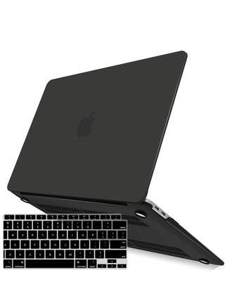 New MacBook Air 13 inch Case 2022 2021 2020 M1 A2337 A2179 A1932 Plastic Hard Shell Case with Keyboard Cover for Mac Retina Display with Touch ID Black - pzsku/Z9894FF96DFCAC321DD38Z/45/_/1677576119/77bee581-b213-49cd-af0c-368809bbdcb9