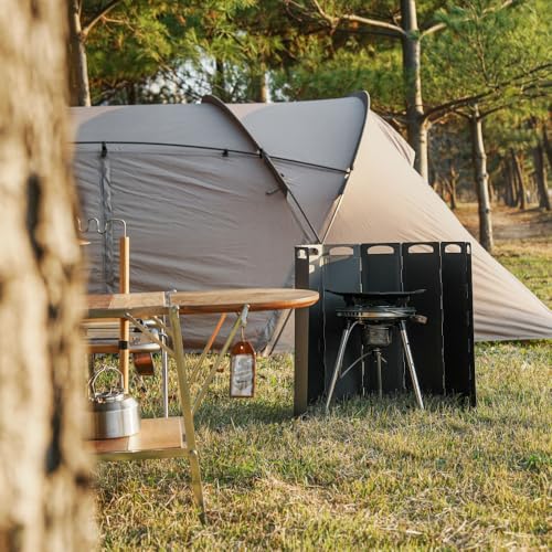 OLG Camp Stove Windscreen 23.6 inch Camping Shield (Tinplate) Wind Screen for Stoves - Image 2