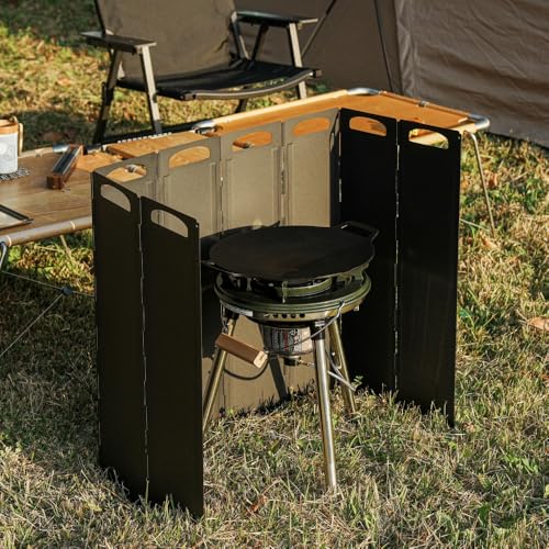 OLG Camp Stove Windscreen 23.6 inch Camping Shield (Tinplate) Wind Screen for Stoves - Image 1