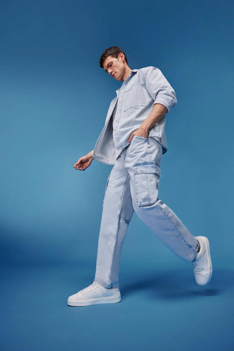 ديفاكتو Relax Fit Wide Leg Jeans