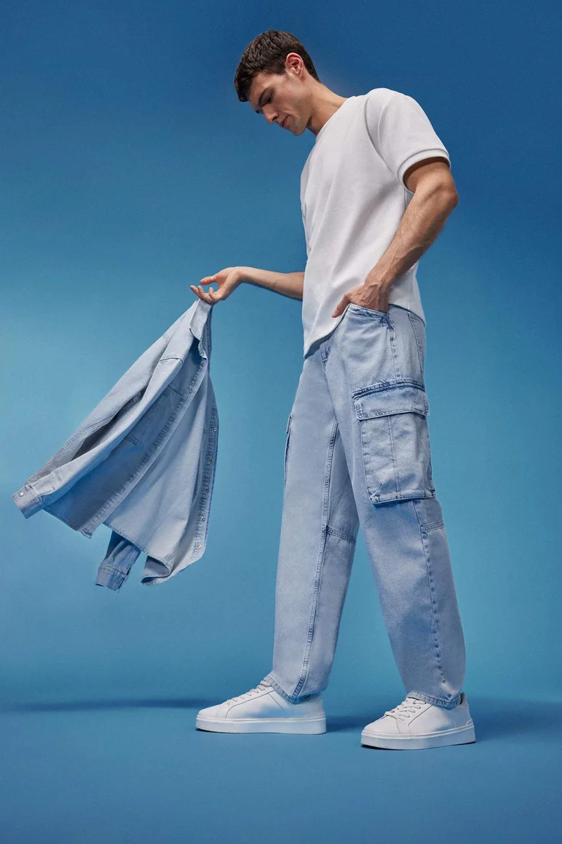 ديفاكتو Relax Fit Wide Leg Jeans