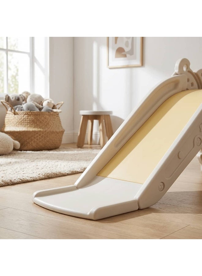 RooRound Foldable Koala Slide for Toddlers 1-3, Indoor Freestanding Playset with Basketball Hoop, BPA-Free HDPE Kids Climber - Image 3
