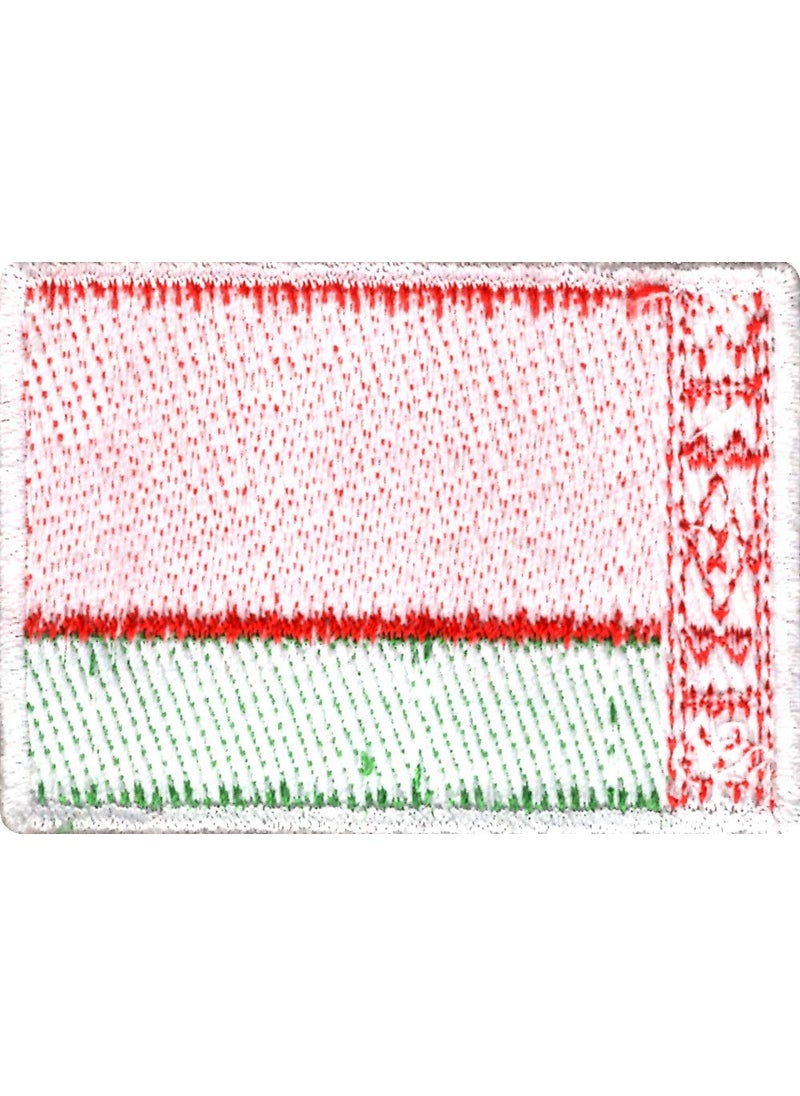 Artist Unknown - Belarus Flag Applique Embroidered Sweing Patch Suitable for Jackets, Bags, T-Shirts, Jeans, Pants, Outdoor Clothing ; Size: 7cm x 5cm ; Imported from Malaysia (1 Piece). - Image 1