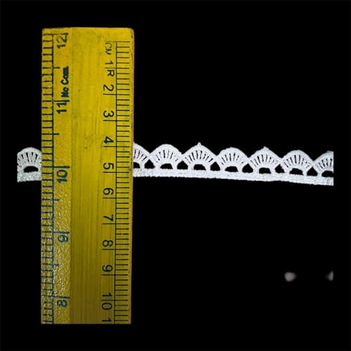 DIVERTS Kinari White GPO Trim Laces and Borders Material for Saree Border, Suit, Kurta, Dupatta, Blouse, Gown, Lehenga & Neckline (9.5 Meters, 1.3 CM Wide) - Image 2