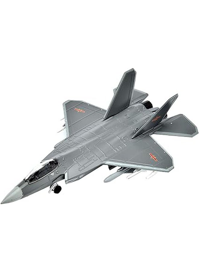 General - Military fighter jet simulation alloy 1:144 j-31 fighter model, 1/144 scale chinese j-31 falcon stealth fighter model, adult toys and decorations - Image 1