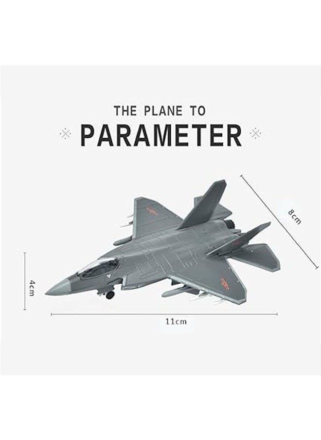 General - Military fighter jet simulation alloy 1:144 j-31 fighter model, 1/144 scale chinese j-31 falcon stealth fighter model, adult toys and decorations - Image 1