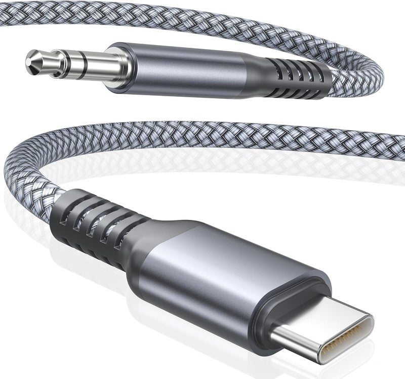 Elebase USB C Aux Cable 6FT,Type C to 3.5MM Jack Audio Adapter Auxiliary Cord for Car,Gooel Pixel 9 8,Apple iPhone 15 16 Pro Max Plus,iPad 10 10th,Mini 6 7,Air 4 5 Generation,Samsung Galaxy S25,S24 - Image 1