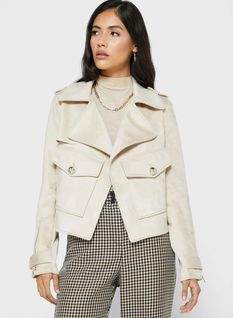 RIVER ISLAND Pu Biker Jacket