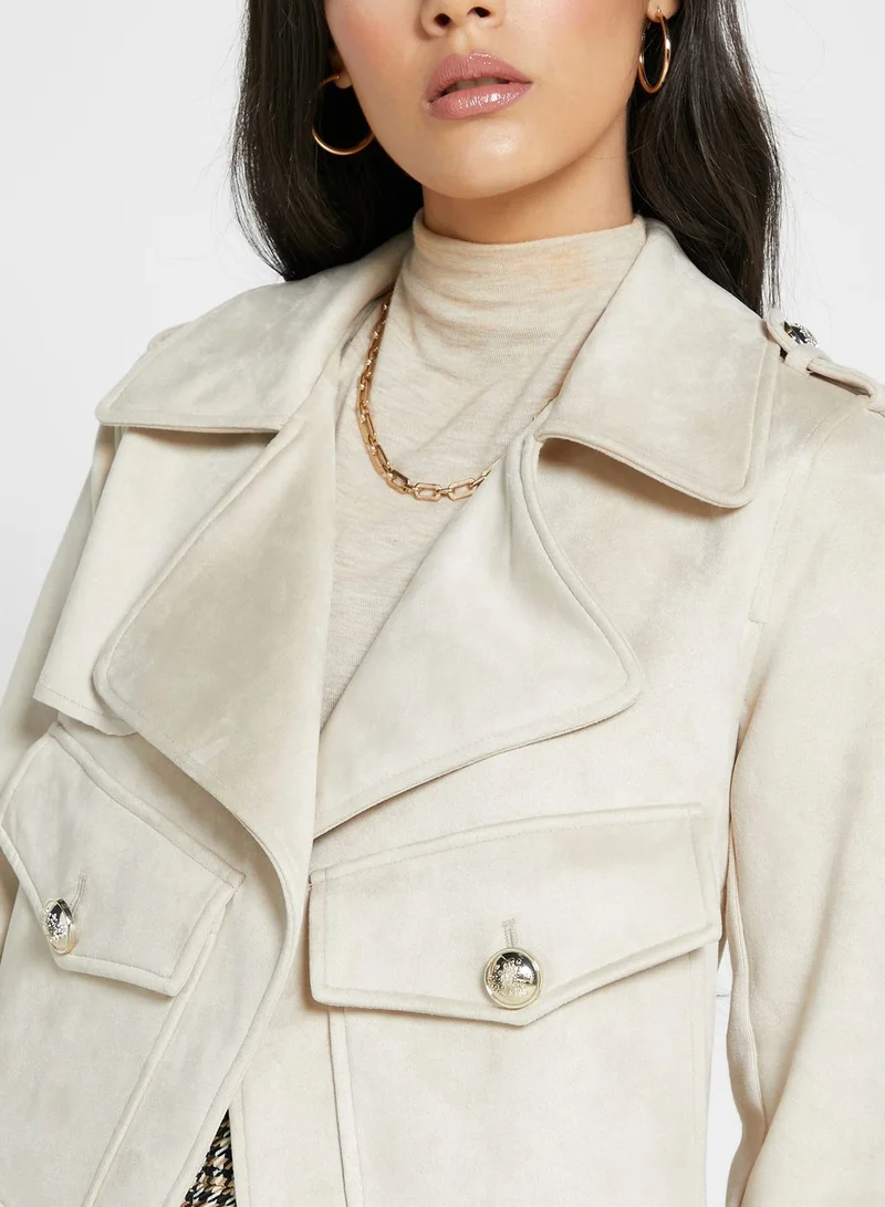 RIVER ISLAND Pu Biker Jacket