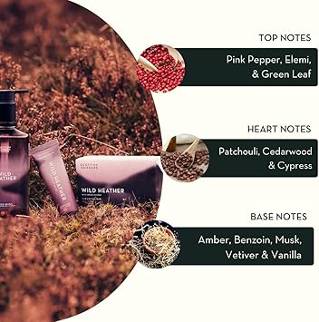 Scottish Fine Soaps Wild Heather Hand Body Lotion 300ml Hydrating Lotion Moisturiser with Allantoin and Heather Extract - Image 3