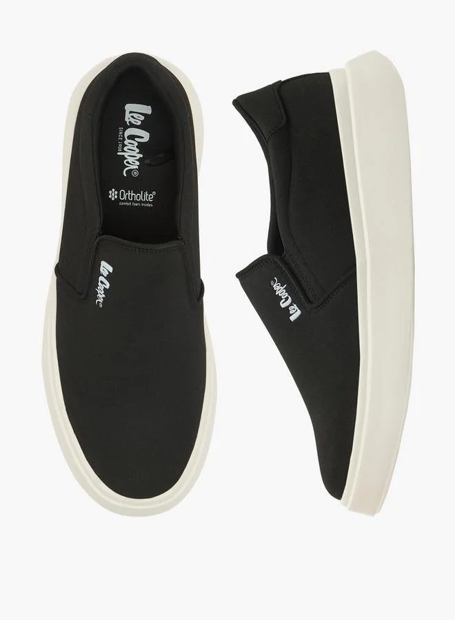 Lee Cooper BLACK Men Logo Slip-On Loafers for Men | Best Price UAE