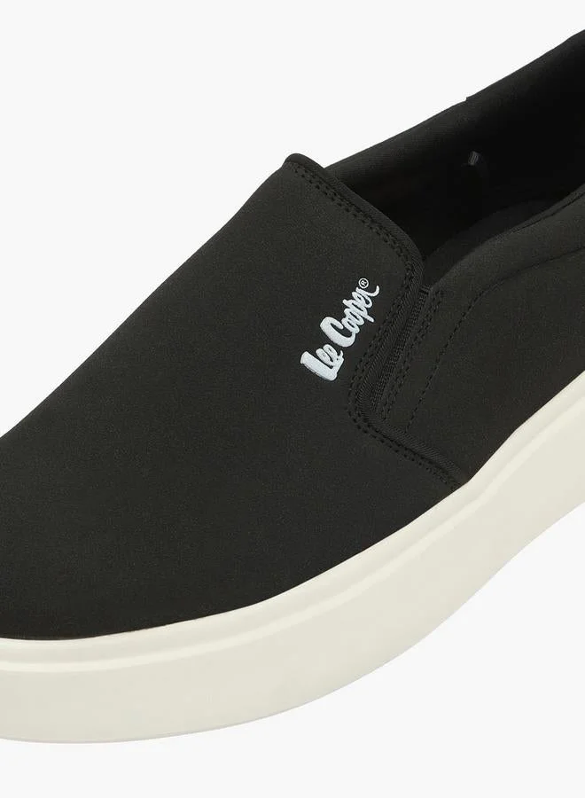 Lee Cooper BLACK Men Logo Slip-On Loafers for Men | Best Price UAE
