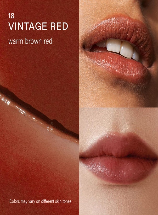 Melixir Vegan Lip Butter (12 Colors), Hydrating Tinted Lip Balm Stick, Bee-Free, Petrolatum-Free, Plant-Based, Moisturizes Dry & Chapped Lips With Shea Butter, Sheer, Natural Finish - #18 Vintage Red - Image 3