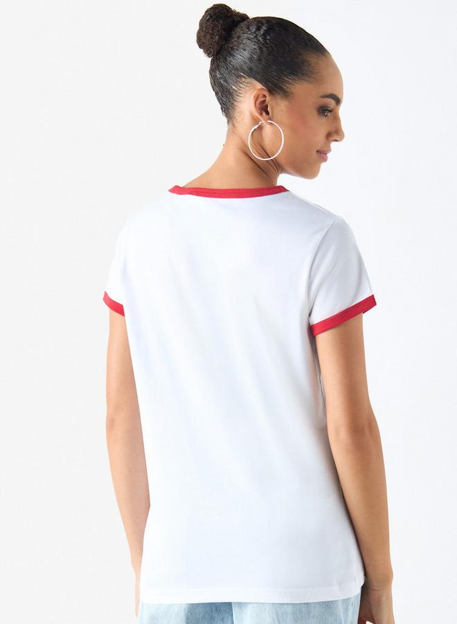 لي كوبر تيشيرت بياقة ضيقة وأكمام قصيرة وطبعات من لي كوبر - Image 3