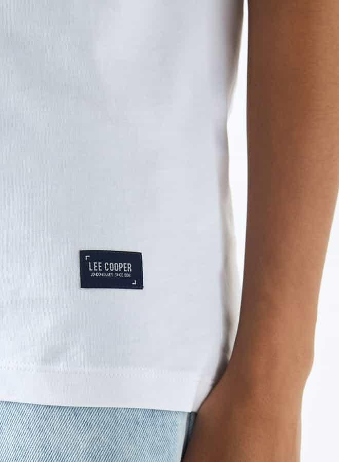 لي كوبر تيشيرت بياقة ضيقة وأكمام قصيرة وطبعات من لي كوبر - Image 4