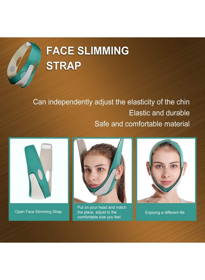 Meliora Double Chin Reducer Women V Line Lifting Face Mask Facial Slimming Bandage Mask, Cheek Chin Neck Slimming Thin Belt Jawline Shaper, Face Slimming Strap (V Line)  - Image 2